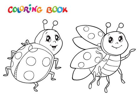 Cute Ladybug Coloring Pages - Super Kins Author