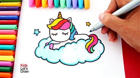 Cómo Dibujar Un Unicornio De Arcoíris Paso A Paso Muy Fácil 2020