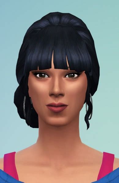 Birksches Sims Blog Indian Knot With Bangs Sims 4 Hairs