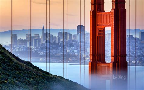 San Francisco Golden Gate Bridge 2018 Bing Aperçu