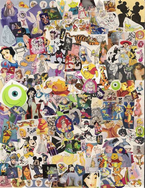 Disney Characters Collage Disney Characters Wallpaper