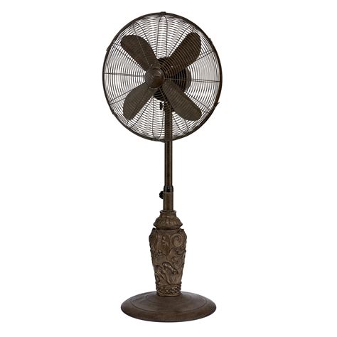 Decobreeze Adjustable Height Oscillating Outdoor Pedestal Fan 18 Inch
