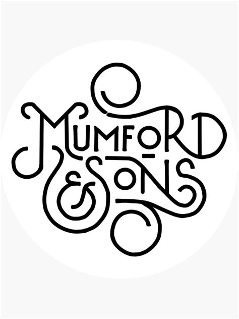 Mumford And Sons Sticker For Sale By Designedsyddd Redbubble