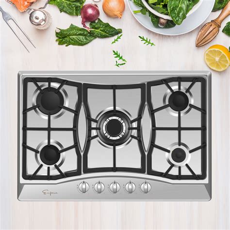 Empava 30'' Built-in Gas Stove Top - Stainless Steel LPG Natural Gas