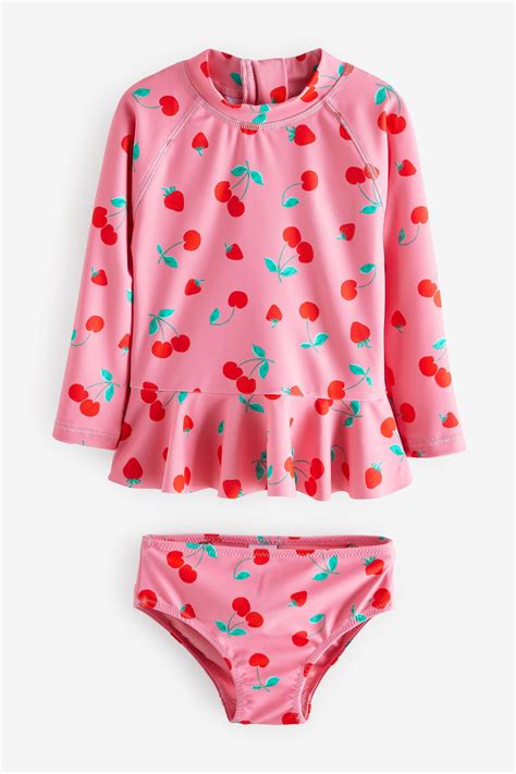Buy Pink Cherry Sunsafe Swim 2 Piece Set 3mths 7yrs From The Next Uk