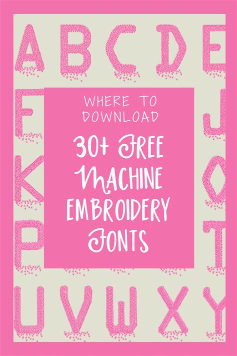 30 Free Embroidery Machine Fonts To Download Now 2022