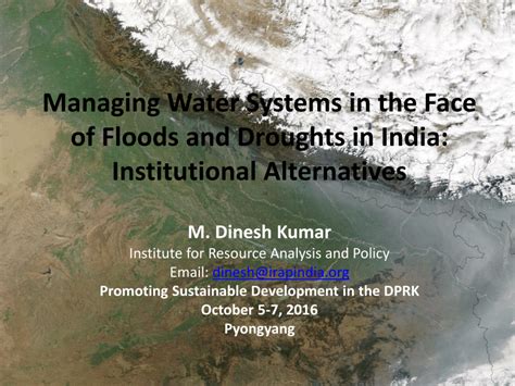 Pdf Managing Water Systems In The Face Of Floods And Droughts In