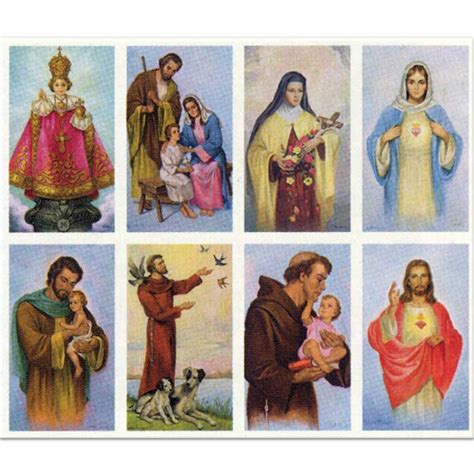 Assorted Saints Holy Card 01 1665 Tonini Church Supply