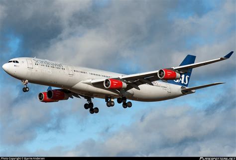 Oy Kba Sas Scandinavian Airlines Airbus A340 313 Photo By Bjarne