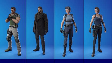 Check Out The New Resident Evil Skins Released By Fortnite
