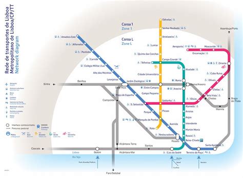 Metropolitano de lisboa) is the rapid transit system in lisbon, portugal. Map of Lisbon Metro, Portugal