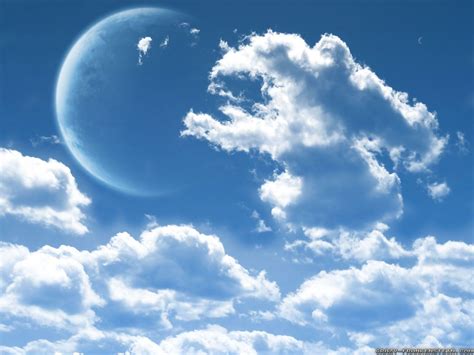 Blue Sky With Clouds Wallpapers Wallpaper Cave