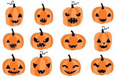 Pumpkin Halloween Pumpkins Clip Faces Spooky Clipart
