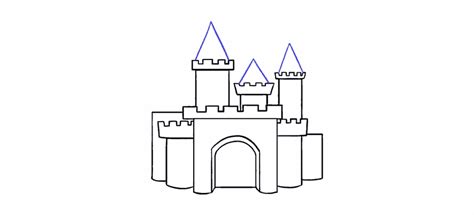 How To Draw A Cartoon Castle In A Few Easy Steps Easy
