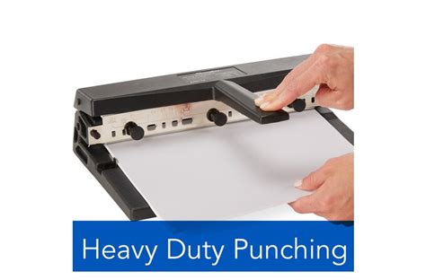 Swingline Heavy Duty Punch 2 7 Holes Adjustable Centers A4