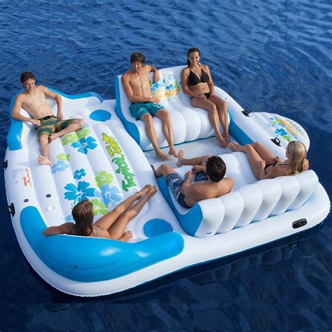 Floating Island Amazon In 2020 Pool Floaties Cool Pool Floats Inflatable Pool Floats