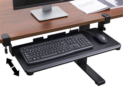 Techorbits Keyboard Tray Under Desk 27 Clamp On Keyboard Drawer