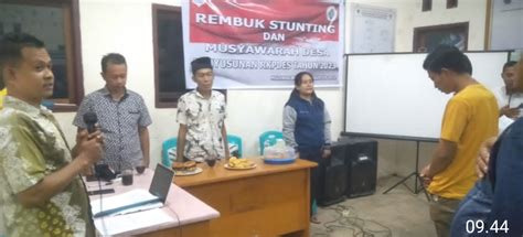 Pemdes Molobog Barat Gelar Musdes Rkpdes Dan Rembuk Stunting Infototabuan Com