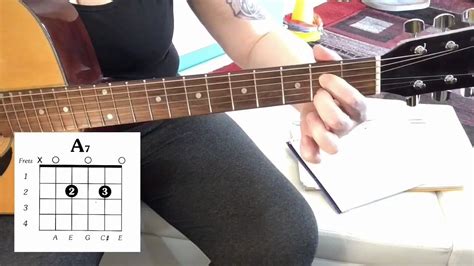 How To Play An A7 Chord Beginners A7 Chord Shape Guitar Lessons