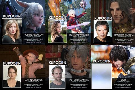 ffxiv s voice cast to appear at kupocon news icy veins