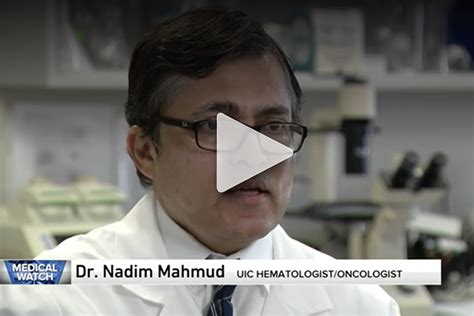 Dr Nadim Mahmud On Wgn University Of Illinois Cancer Center