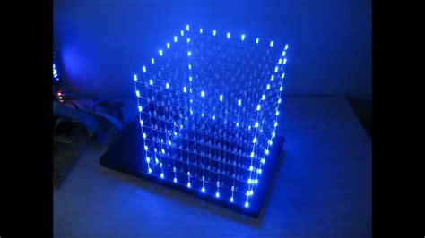 8x8x8 Led Cube With Arduino Uno Youtube