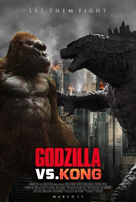 Here's a fan poster for king kong vs godzilla. Godzilla vs. Kong (2020) Fan-Made Poster by The-Amalgam ...