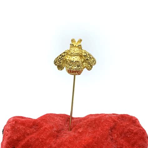 Vintage Mimi Di N Bumble Bee Stick Pin Gold Plated Bee Lapel Etsy