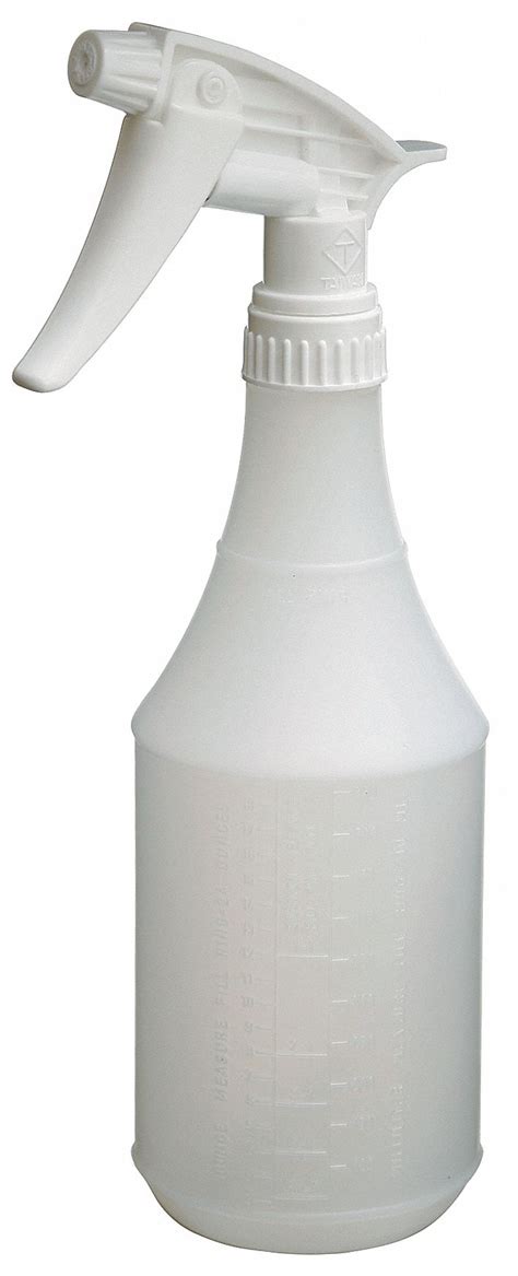 Grainger Approved White Plastic Trigger Spray Bottle 24 Oz 3 Pk