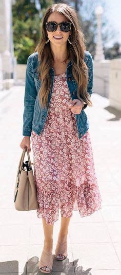 13 Sundress And Jean Jacket Ideas Outfits Fashion Clothes
