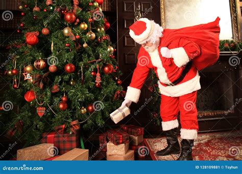 Santa Claus Bring The Sack With Ts For Christmas Stock Image