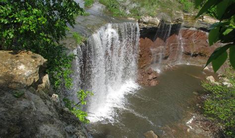 Cowley Lake Waterfall Dexter Kansas