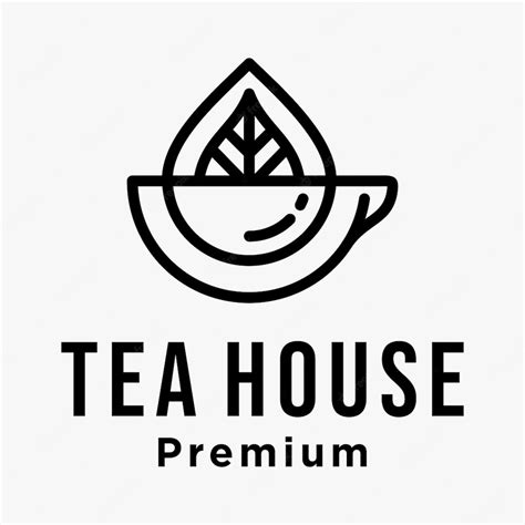 Premium Vector Tea Cup Line Art Logo Design