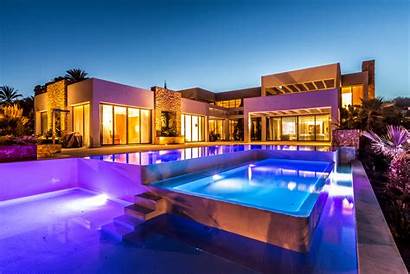 Luxury Villa Pool Background Architecture Mansion Wallpapers