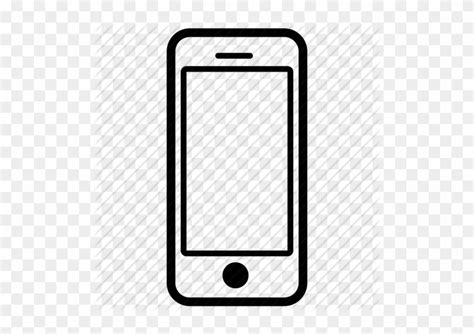 Iphone Black And White Cell Phone Icon Png Free Transparent Png