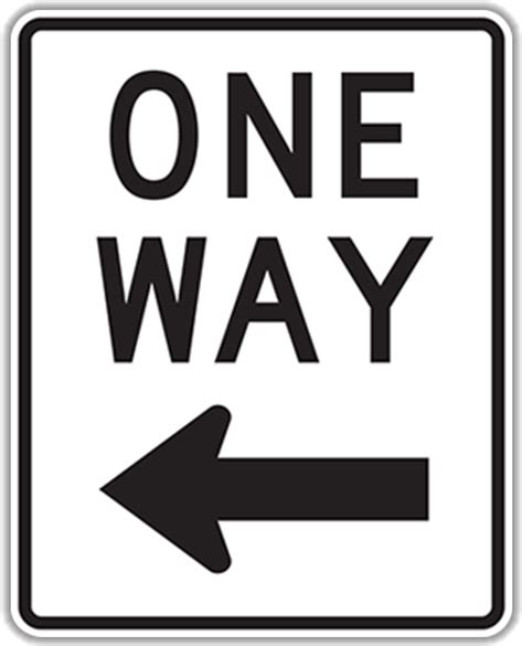 One Way Traffic Sign One Way Sign Clipart Large Size Png Image Pikpng