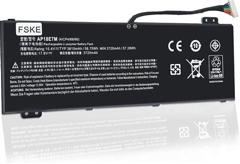 Amazon FSKE AP18E7M AP18E8M Battery For Acer Predator Helios 300