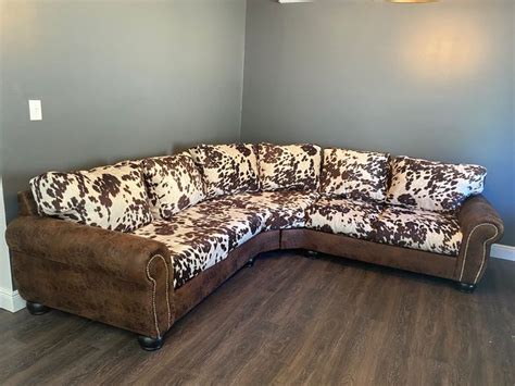 Cowhide Sectional Couch