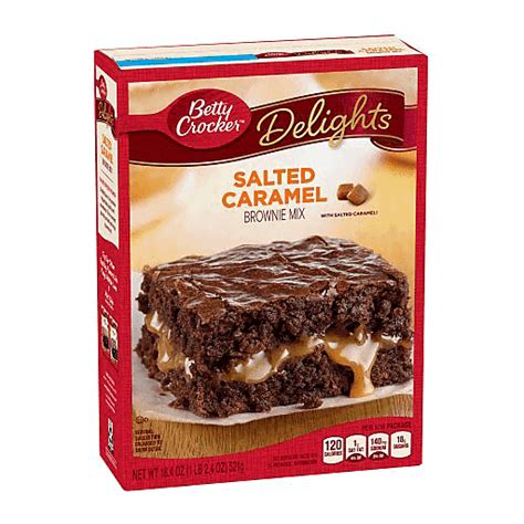 Betty Crocker Delights Salted Caramel Brownie Mix 184 Oz Brownie Mix