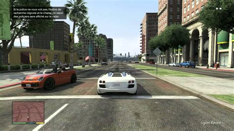 Grand Theft Auto V Course Poursuite Avec La Police Extrait De