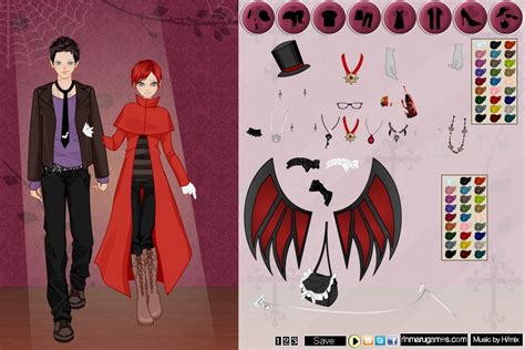 Vampire Couple Dress Up Game