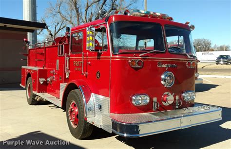 Seagrave Fire Truck In Pratt Ks Item Bu9912 Sold Purple Wave