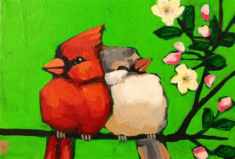 At Long Last Love Bird Painting By Kto ART Kto ART Painting