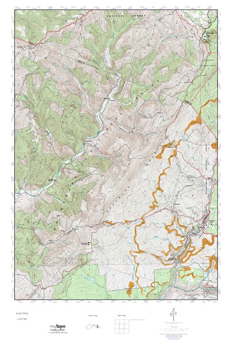 Mytopo Lead Mine West Virginia Usgs Quad Topo Map