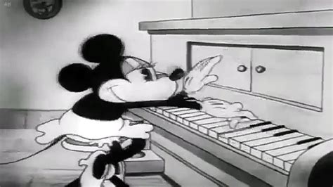 Old Mickey Mouse Cartoons In Black And White Wallpaper