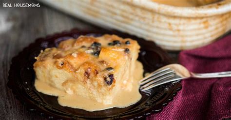 Classic Bread Pudding With Vanilla Caramel Sauce Real Housemoms