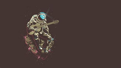1920x1080px Free Download Hd Wallpaper Astronaut Playing Guitar