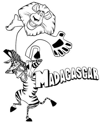 800 x 1230 png 155 кб. Madagascar Coloring Pages - Coloringpages1001.com