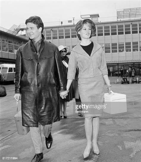 Idol Of The French Cinema Public Brigitte Bardot Walks With Husband