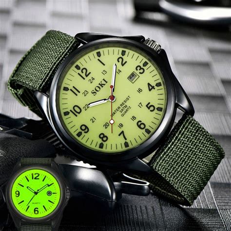 Glow In The Dark Watches Tops Brand Luxury Military Mens
